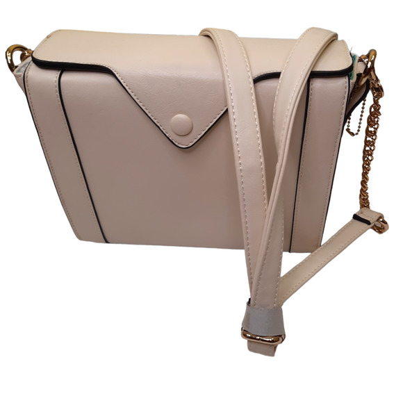 NWOT Cream Box Bag - Picture 1 of 6